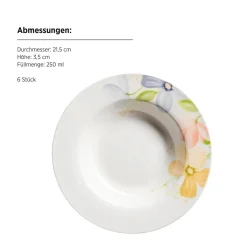 Die moderne Hausfrau Tellerset, Porzellan Zibal