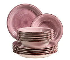 Die moderne Hausfrau Teller-Set, Steingut Lumaca Berry