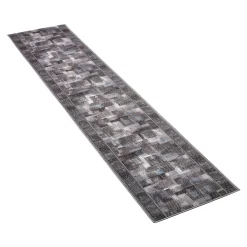 Die moderne Hausfrau Teppich "Tetris" grau