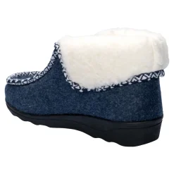 Damen Die moderne Hausfrau Thermo-Hausschuh "Helga" mit Wolle
