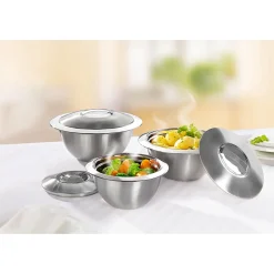 Die moderne Hausfrau Thermoschüssel mit Deckel, Edelstahl 2 l