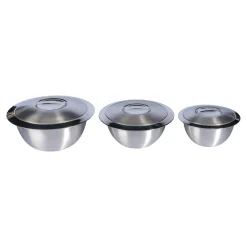 Die moderne Hausfrau Thermoschüssel mit Deckel, Edelstahl Set