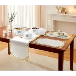 Die moderne Hausfrau Tischläufer „Elegant“, 140x40 cm