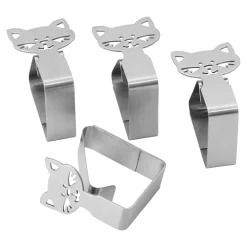 Die moderne Hausfrau Tischtuch-Klammern "Kätzchen", 4 Stück