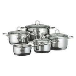 Die moderne Hausfrau Topfset "Rubin" 9-teilig