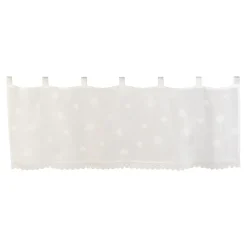 Die moderne Hausfrau Transparent-Bistrogardine "Blume"