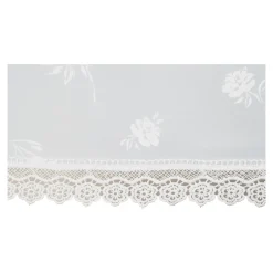 Die moderne Hausfrau Transparent-Bistrogardine "Blume"