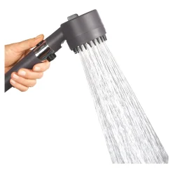 Die moderne Hausfrau Turbo-Duschkopf-Set „3 in 1“ + Gratis Wandhalterung