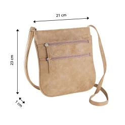 Damen Die moderne Hausfrau Umhängetasche "Ella" cappuccino