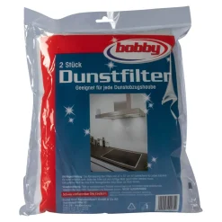 Die moderne Hausfrau Universal Vlies-Dunstfilter für Dunstabzugshaube ohne Aktivkohlefilter, 2 Stück