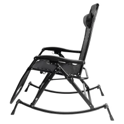 Die moderne Hausfrau Variabler-Schaukelstuhl "Ergo" mit Liegefunktion, Fußstütze und verstellbarem Kissen