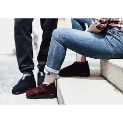 Damen Die moderne Hausfrau Verbandschuh Genua bordeaux