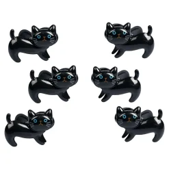 Die moderne Hausfrau Verschlussclips „Katzen“, 6 Stück