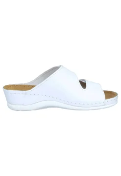 Damen Die moderne Hausfrau VILLORA Pantoletten weiß