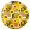 Die moderne Hausfrau Wachstuch-Tischdecke "Sonnenblumen" Ø140 cm
