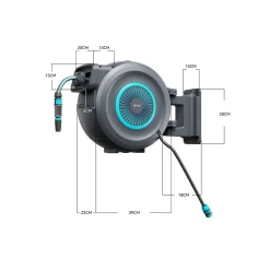 Die moderne Hausfrau Wand-Schlauch-Box ­„Automatik“ Schlauchlänge: 30 m