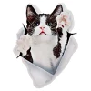 Die moderne Hausfrau Wandsticker "tierische Freunde" Katze, schwarz-weiß
