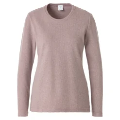Damen Die moderne Hausfrau Warmer Damen- Pullover, fein gerippt mauve