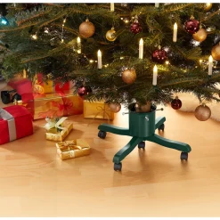 Die moderne Hausfrau Weihnachtsbaumständer auf Rollen