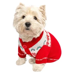 Die moderne Hausfrau Weihnachts-Pullover für Hunde „Bello“
