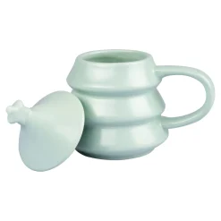 Die moderne Hausfrau Weihnachtstasse „Tannenbaum“ mit Deckel, 270 ml grün