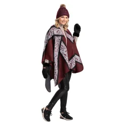 Damen Die moderne Hausfrau Wende-Poncho