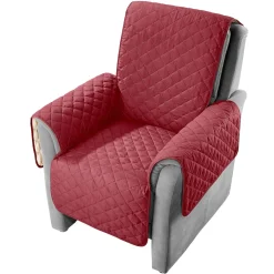 Die moderne Hausfrau Wende-Sesselschoner bordeaux