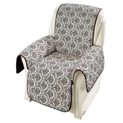 Die moderne Hausfrau Wende-Sesselschoner braun