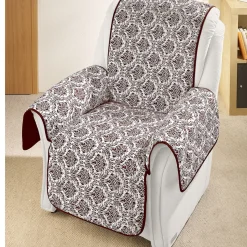 Die moderne Hausfrau Wende-Sesselschoner braun