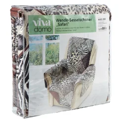 Die moderne Hausfrau Wende-Sesselschoner Safari