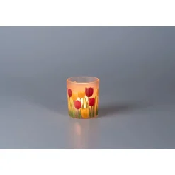 Die moderne Hausfrau Windlicht „Tulpen“ Ø 7 cm