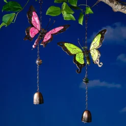 Die moderne Hausfrau Windspiel „Schmetterling“ pink