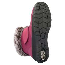 Damen Die moderne Hausfrau Winterstiefelette mit Spikes & Klett „Monika“ beere