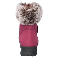 Damen Die moderne Hausfrau Winterstiefelette mit Spikes & Klett „Monika“ beere