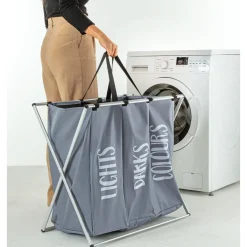 Die moderne Hausfrau Wäschesammler „Trio“