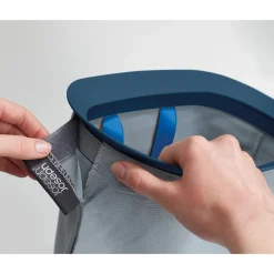 Die moderne Hausfrau Wäschesammler, Wäschekorb Tota Trio mit Deckel, 3 Fächer, 90 l schwarz