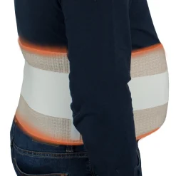 Die moderne Hausfrau XXL Nierenwärmer mit Stützf, extra stark eins.beige, stark gerauht Weiß