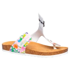 Damen Die moderne Hausfrau Zehen-Klettpantolette „Tropical“