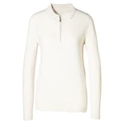 Damen Die moderne Hausfrau Zip-Pullover „Cashmerelike“ creme